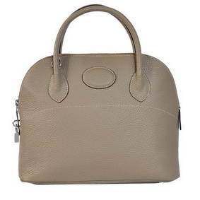 Cheap Hermes Bolide 31CM Tote Bags Clemence H1031 Grey HMSU90F4077