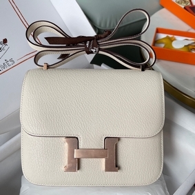 Hermes Constance 18 Handmade Bag In Nata Chevre Mysore Leather 1:1 Replica HMSPF71Q20B