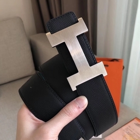 Hermes Constance 2 Belt Buckle & Black/Green Epsom 42MM Strap Replica HMS6JC533JK