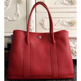 Copy Hermes Garden Party 36cm 30cm Tote Bag Original Leather Red HMSA8ET5729