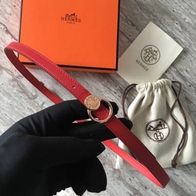 Fake Hermes Mini belt buckle & Reversible leather strap 13 mm H07142 red HMSO127NG55