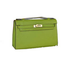 Imitation Hermes MINI Kelly 22cm Tote Bag Calfskin Leather Green HMSA55VL3R7