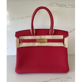 Hermes original Togo Leather HB25O Red Top Replica HMS0TTQQAVG