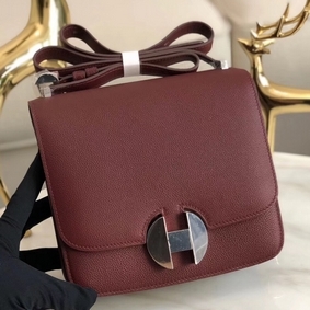 Imitation Hermes 2002 20cm Bag In Bordeaux Evercolor Calfskin HMSFJ06OW91
