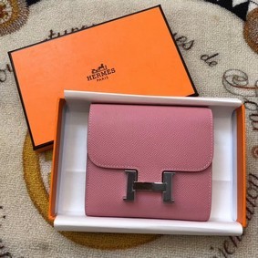 Hermes Constance Wallets espom leather H2297 pink Wallets 1:1 Replica HMS51140160